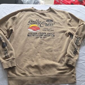 Salty Crew Brown Graphic Men's Crewneck Sweater